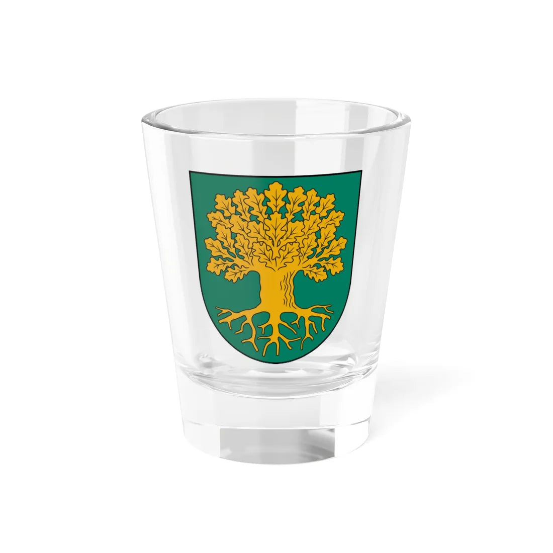 Sējas novads COA (Latvia) (Coat of Arms) Shot Glass 1.5oz 1.5oz - Go Mug Yourself