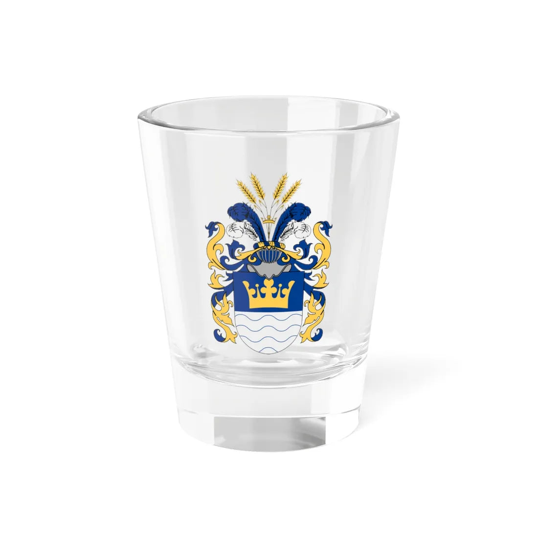 Sjöcrona vapen hela (Sweden) (Coat of Arms) Shot Glass 1.5oz 1.5oz - Go Mug Yourself