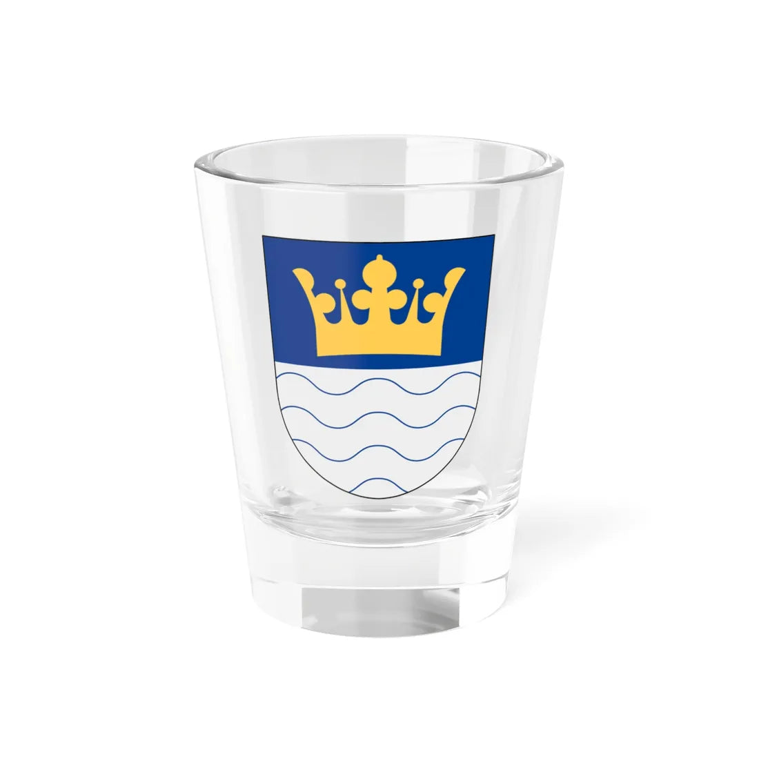 Sjöcrona vapen (Sweden) (Coat of Arms) Shot Glass 1.5oz 1.5oz - Go Mug Yourself