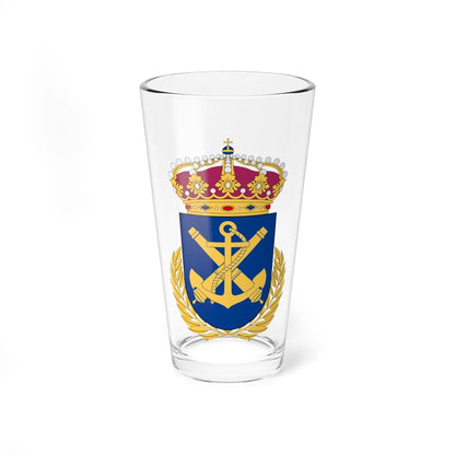 Sjöstridsskolan vapen (Sweden) (Coat of Arms) Pint Glass 16oz 16oz - Go Mug Yourself