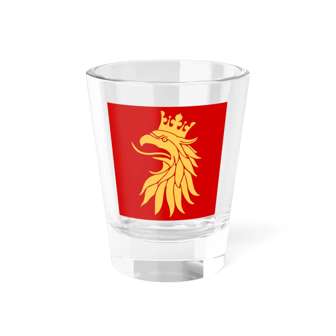 Skane lan vapenflagga (Sweden) Shot Glass 1.5oz 1.5oz - Go Mug Yourself