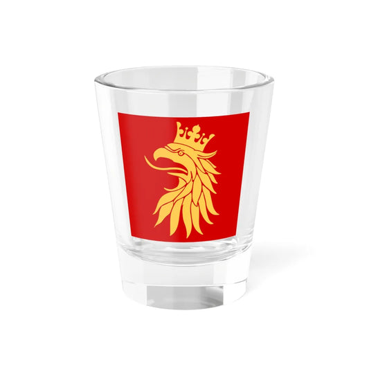 Skane lan vapenflagga (Sweden) Shot Glass 1.5oz 1.5oz - Go Mug Yourself
