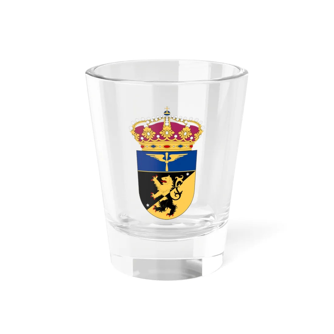 Skaraborgs flygflottilj vapen (Sweden) (Coat of Arms) Shot Glass 1.5oz 1.5oz - Go Mug Yourself