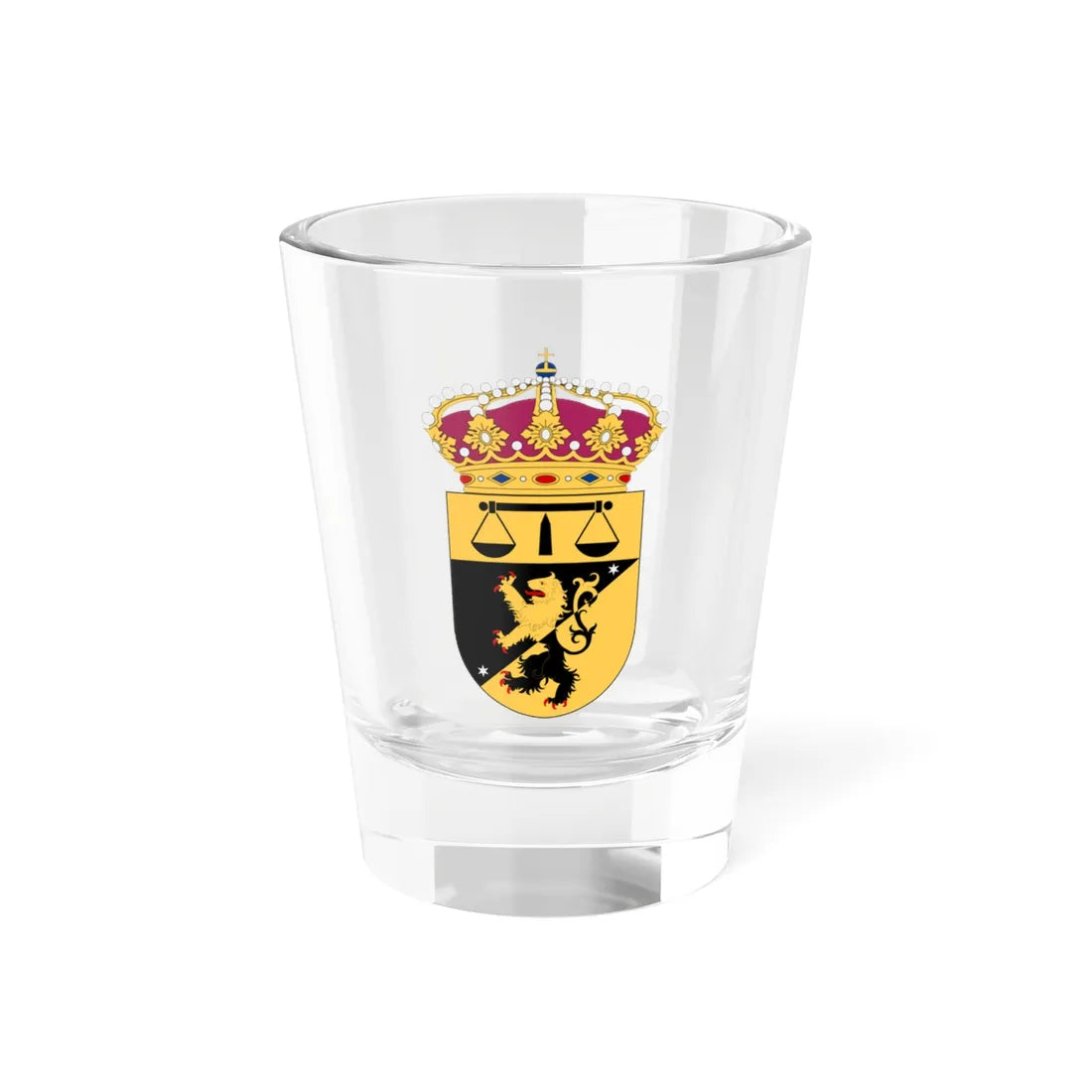 Skaraborgs tingsrätt vapen (Sweden) (Coat of Arms) Shot Glass 1.5oz 1.5oz - Go Mug Yourself