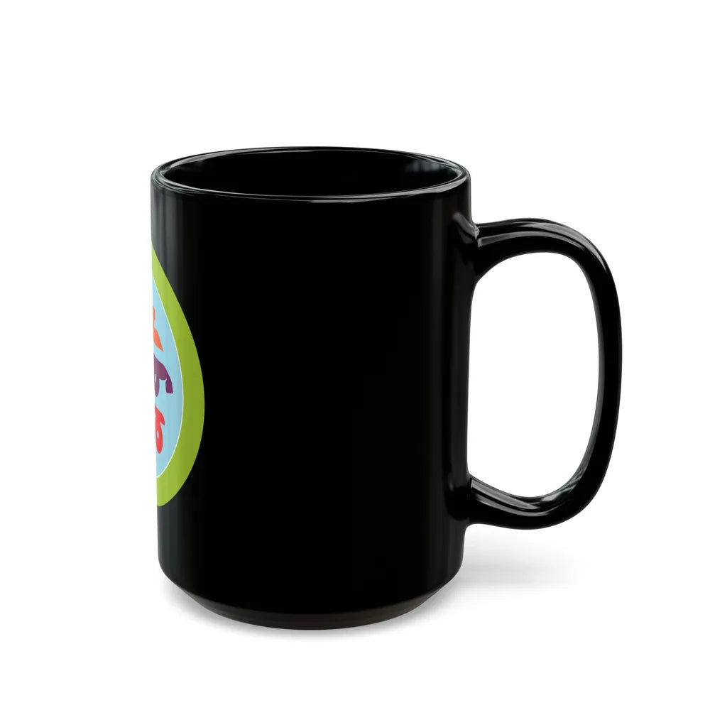 Skating (Boy Scout Merit Badge) Black Coffee Mug-Go Mug Yourself