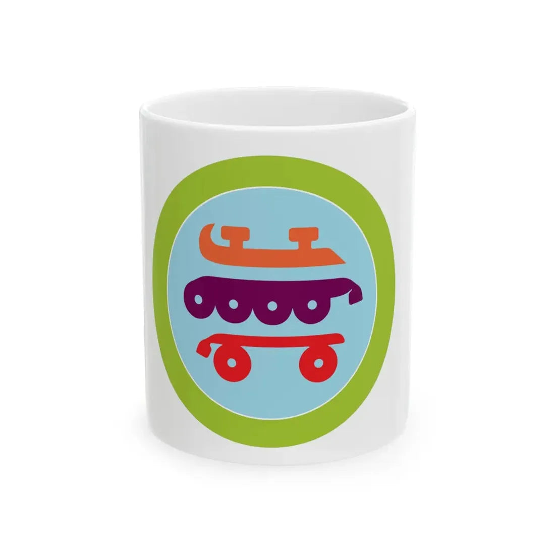 Skating (Boy Scout Merit Badge) White Coffee Mug 11oz - Go Mug Yourself