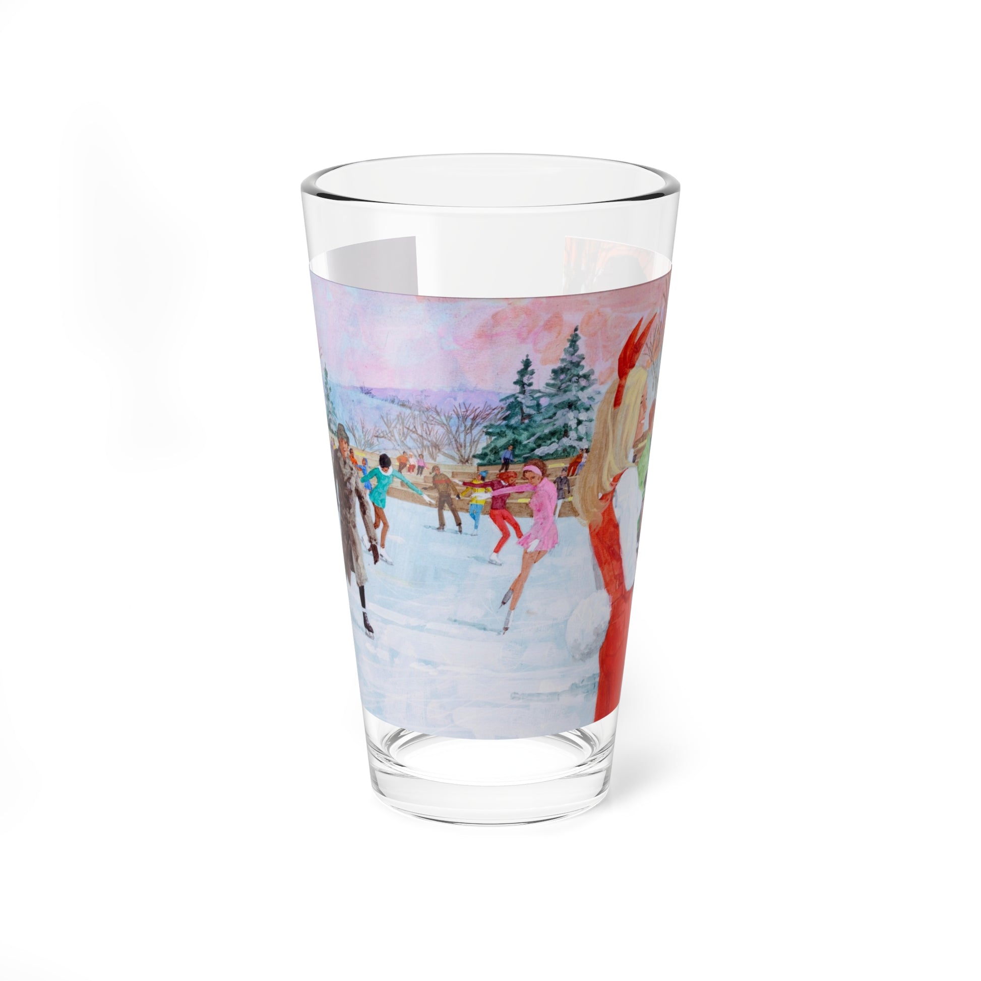 Skating Rink, Lake Geneva Playboy Club Hotel, circa 1968 (Magazine Illustration) Pint Glass 16oz-16oz-Go Mug Yourself