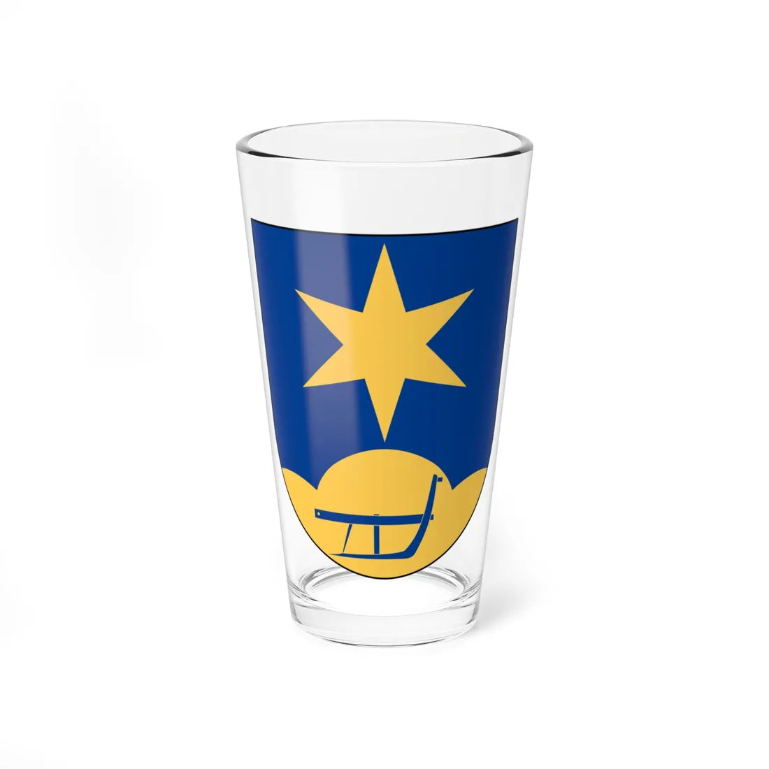 Skeppsås församling vapen (Sweden) (Coat of Arms) Pint Glass 16oz 16oz - Go Mug Yourself
