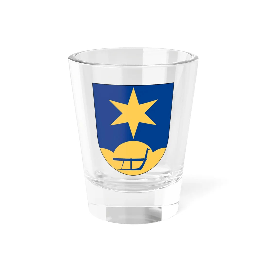 Skeppsås församling vapen (Sweden) (Coat of Arms) Shot Glass 1.5oz 1.5oz - Go Mug Yourself