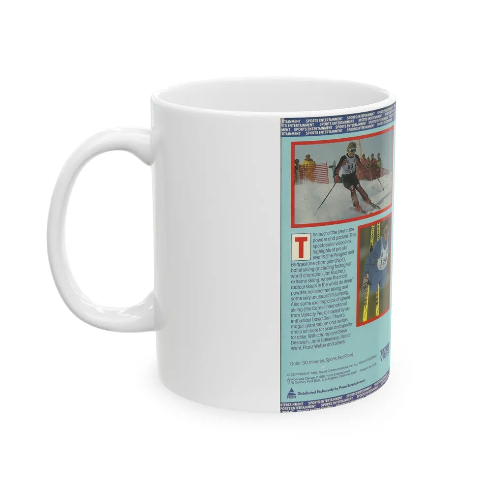 SKI CHAMPIONS THE WINNERS (VHS COVER) - White Coffee Mug-Go Mug Yourself