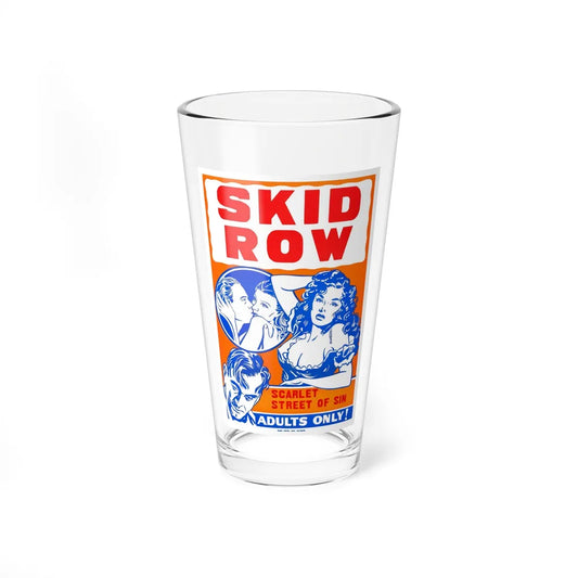 SKID ROW (CONFESSIONS OF A VICE BARON) 1943 Movie Poster - Pint Glass 16oz-16oz-Go Mug Yourself