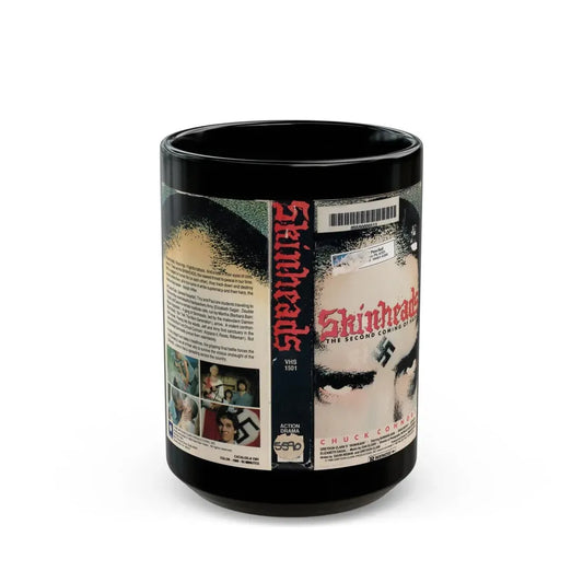 SKINHEADS THE SECOND COMING OF HATE (VHS COVER) - Black Coffee Mug 15oz - Go Mug Yourself