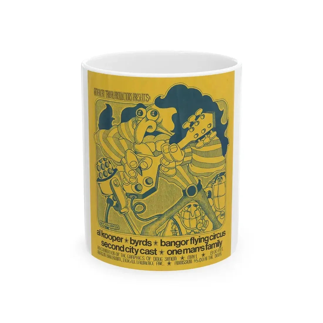 skip williamson 1970 (Music Poster) White Coffee Mug 11oz - Go Mug Yourself