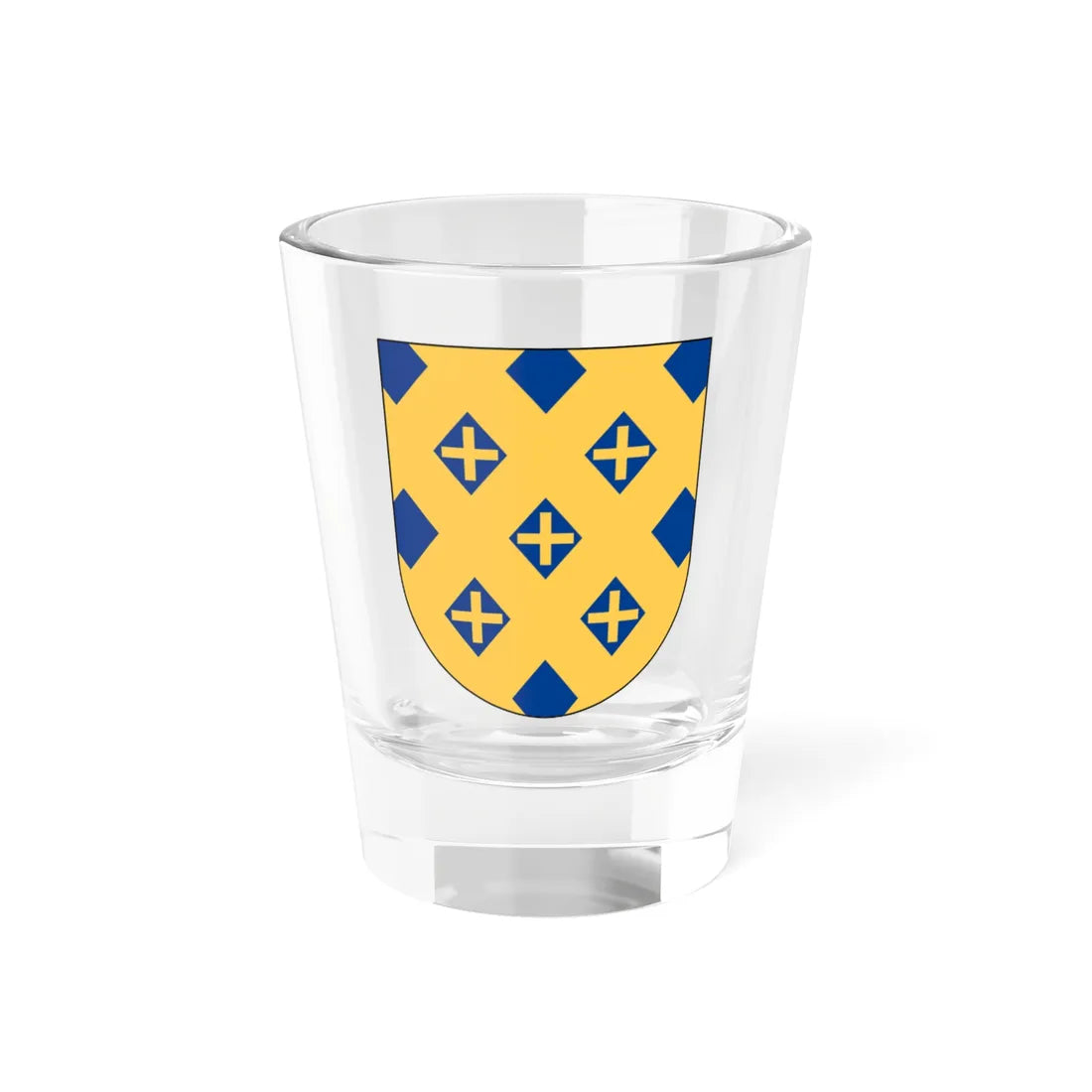Skönberga församling vapen (Sweden) (Coat of Arms) Shot Glass 1.5oz 1.5oz - Go Mug Yourself