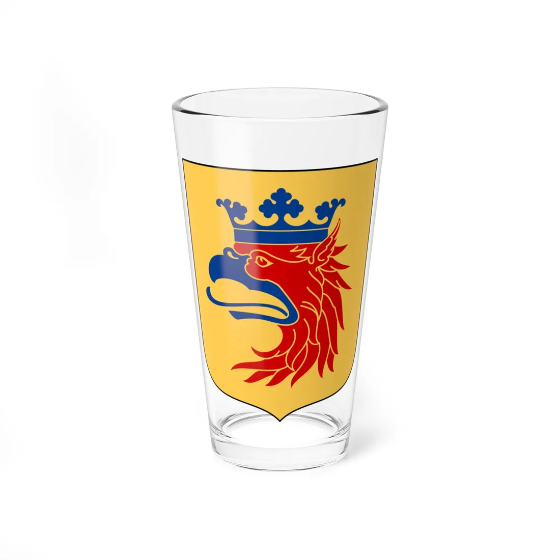 Skåne landskapsvapen (Sweden) (Coat of Arms) Pint Glass 16oz 16oz - Go Mug Yourself