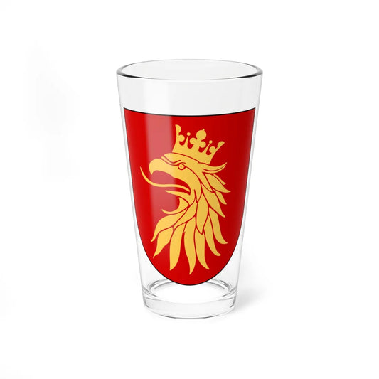 Skåne län vapen (Sweden) (Coat of Arms) Pint Glass 16oz 16oz - Go Mug Yourself