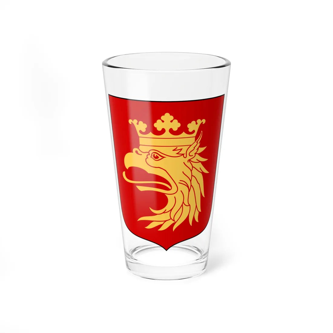 Skåne läns vapen (Sweden) (Coat of Arms) Pint Glass 16oz 16oz - Go Mug Yourself