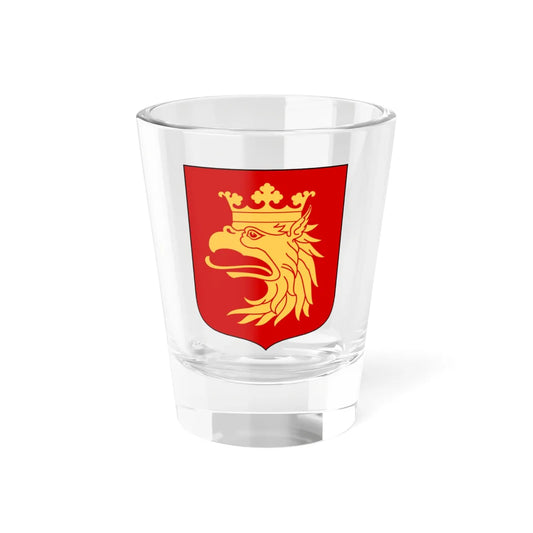 Skåne läns vapen (Sweden) (Coat of Arms) Shot Glass 1.5oz 1.5oz - Go Mug Yourself