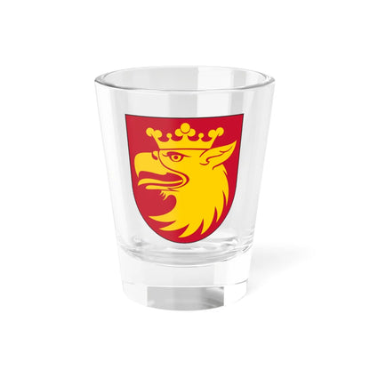 Skåne länsvapen  Riksarkivet Sverige (Sweden) (Coat of Arms) Shot Glass 1.5oz 1.5oz - Go Mug Yourself