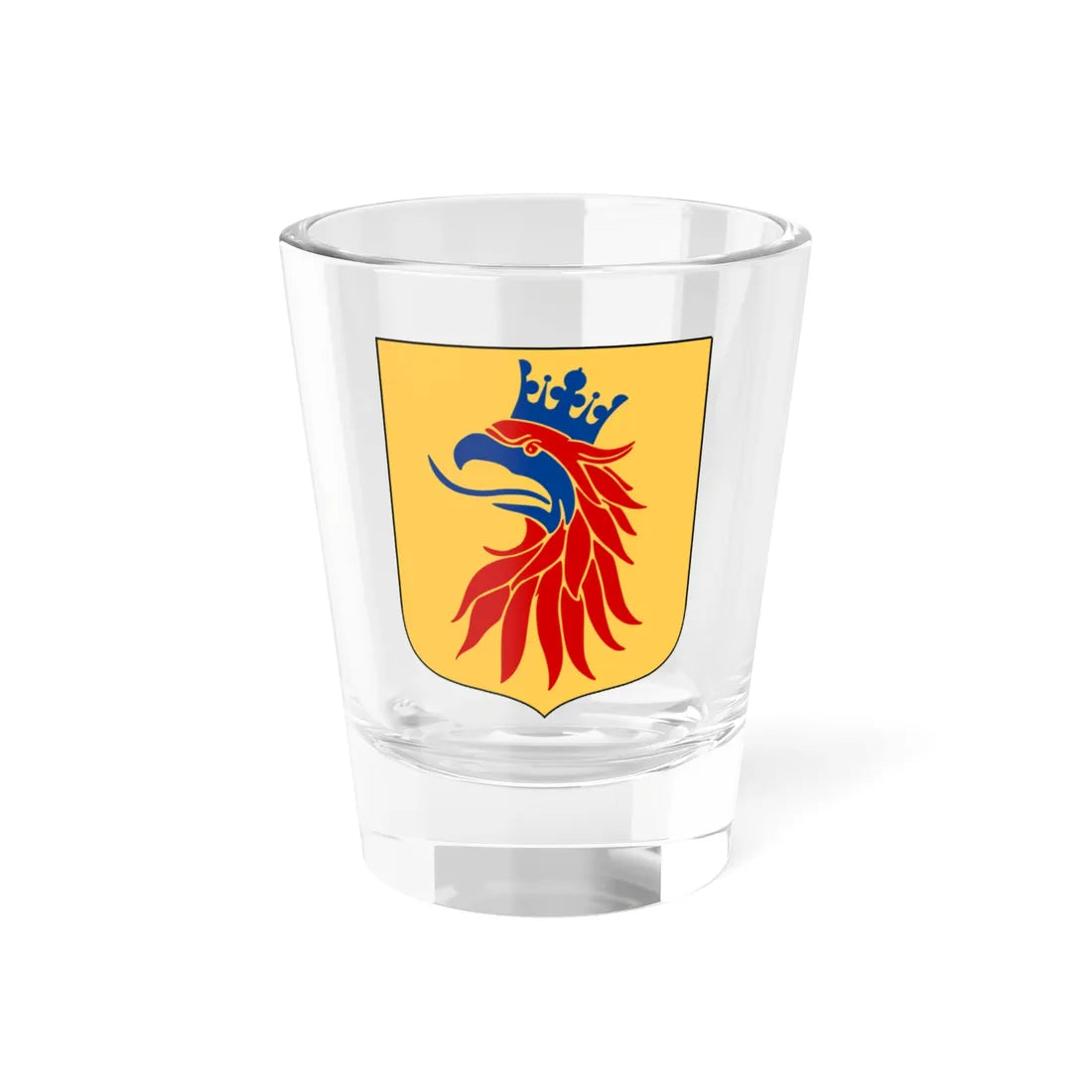 Skåne vapen (Sweden) (Coat of Arms) Shot Glass 1.5oz 1.5oz - Go Mug Yourself