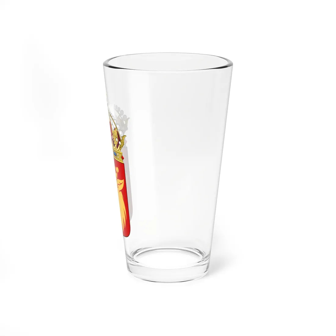 Skånes läns vapen crowned (Sweden) (Coat of Arms) Pint Glass 16oz - Go Mug Yourself