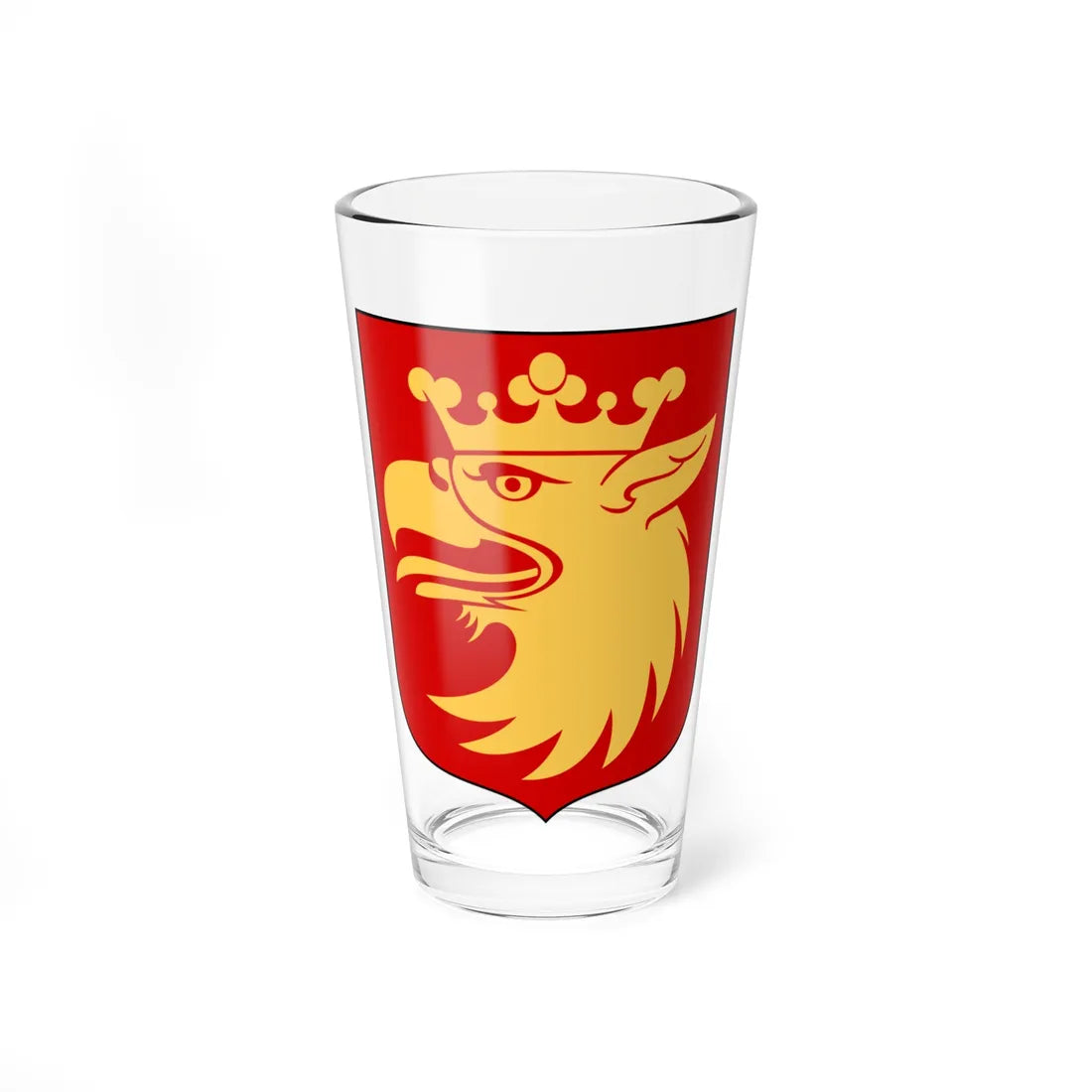 Skånes läns vapen (Sweden) (Coat of Arms) Pint Glass 16oz 16oz - Go Mug Yourself