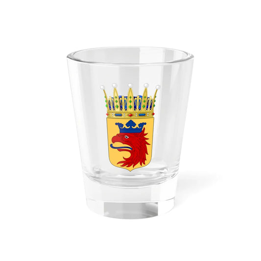 Skånes vapen crowned (Sweden) (Coat of Arms) Shot Glass 1.5oz 1.5oz - Go Mug Yourself