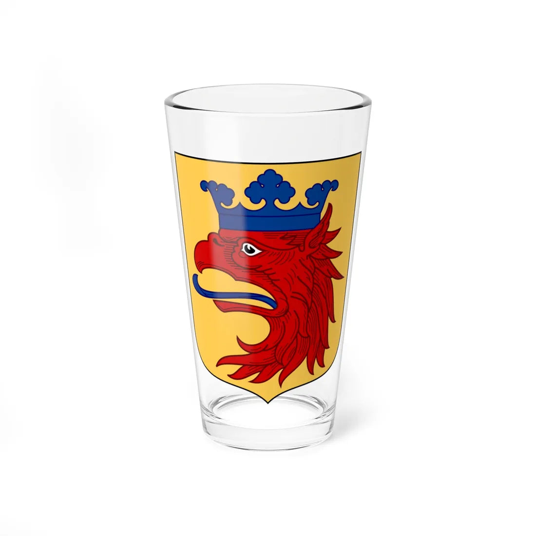 Skånes vapen (Sweden) (Coat of Arms) Pint Glass 16oz 16oz - Go Mug Yourself
