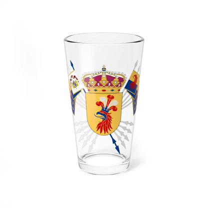 Skånska dragongruppen vapen (Sweden) (Coat of Arms) Pint Glass 16oz 16oz - Go Mug Yourself