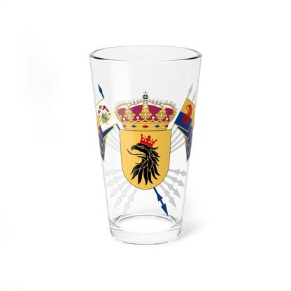 Skånska dragonregementet vapen (Sweden) (Coat of Arms) Pint Glass 16oz 16oz - Go Mug Yourself