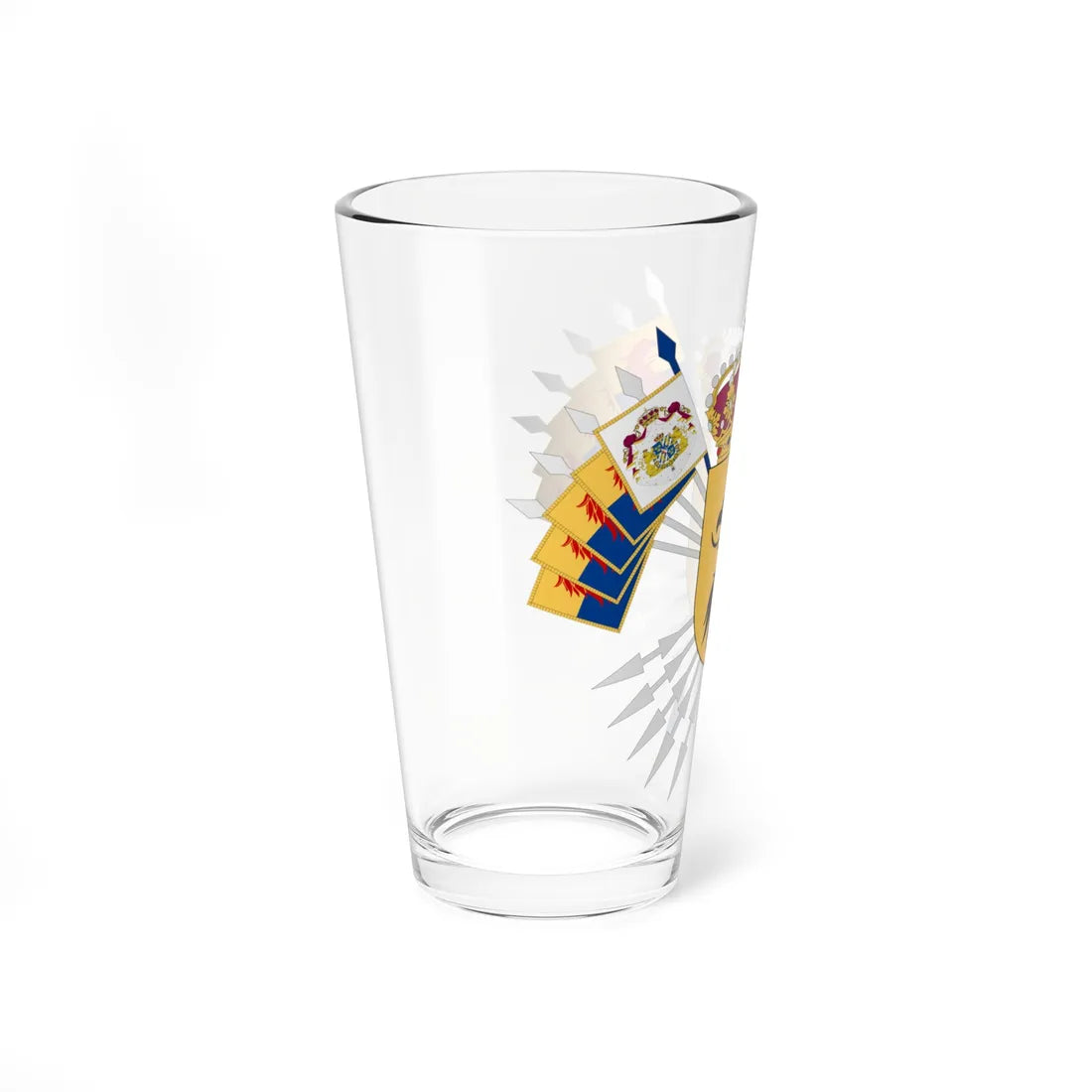 Skånska dragonregementet vapen (Sweden) (Coat of Arms) Pint Glass 16oz - Go Mug Yourself