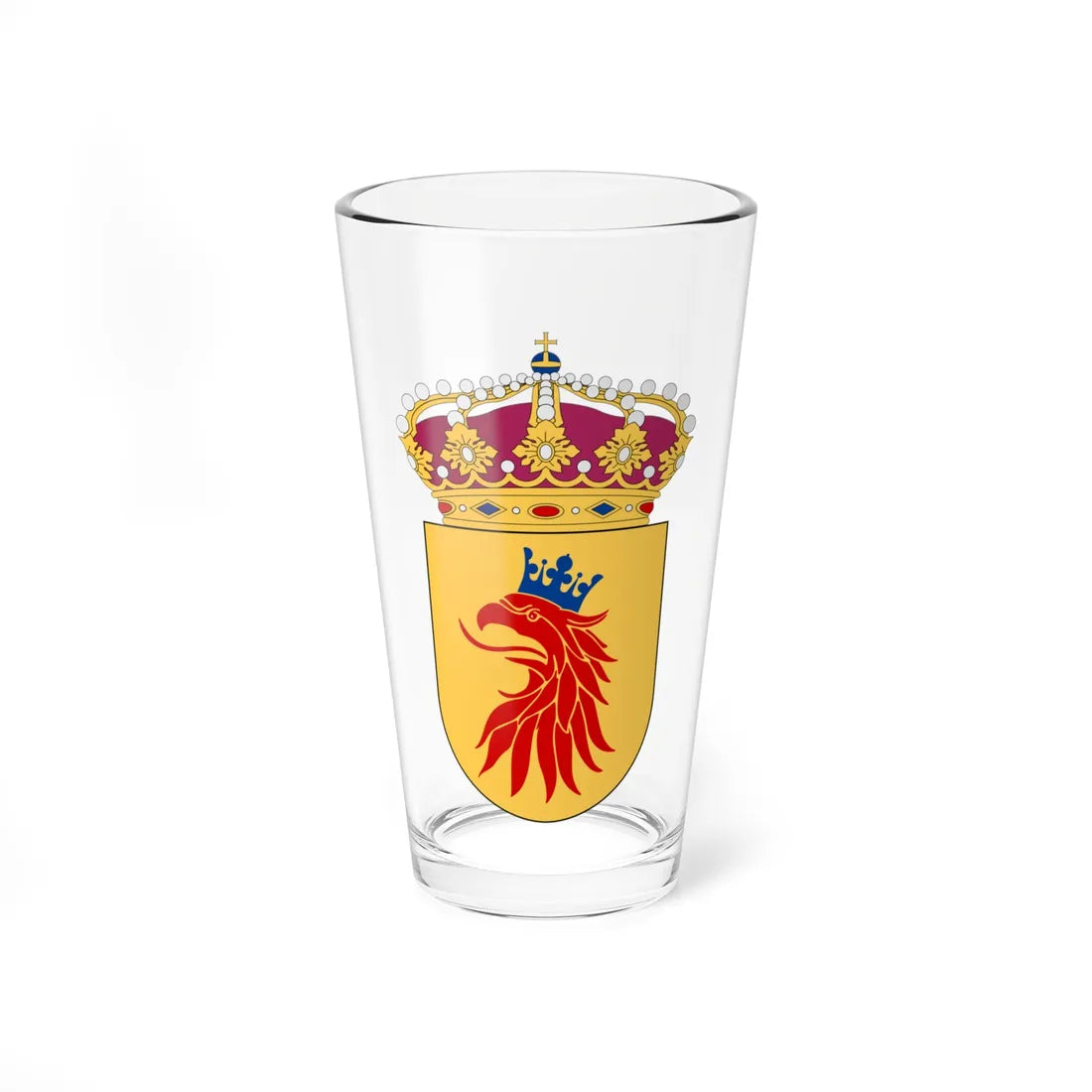 Skånska flygflottiljen vapen pre 1994 (Sweden) (Coat of Arms) Pint Glass 16oz 16oz - Go Mug Yourself