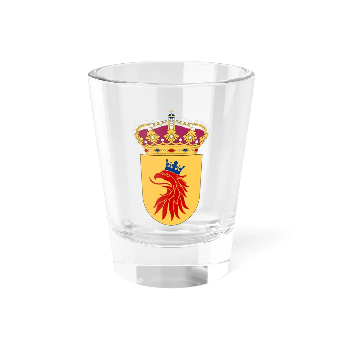 Skånska flygflottiljen vapen pre 1994 (Sweden) (Coat of Arms) Shot Glass 1.5oz 1.5oz - Go Mug Yourself