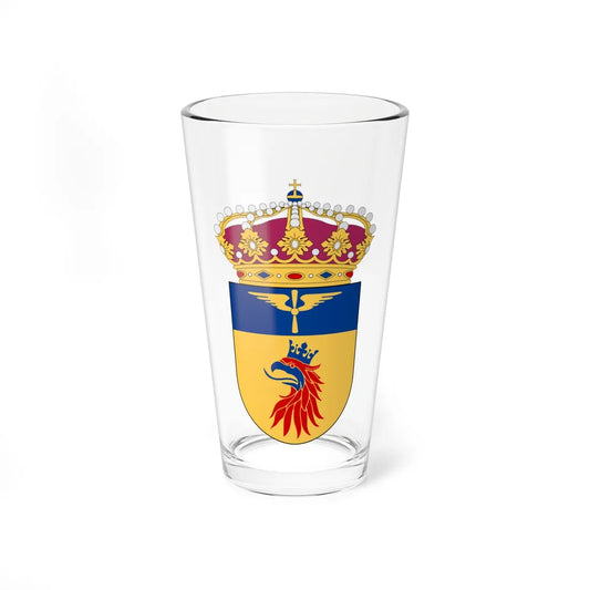 Skånska flygflottiljen vapen (Sweden) (Coat of Arms) Pint Glass 16oz 16oz - Go Mug Yourself