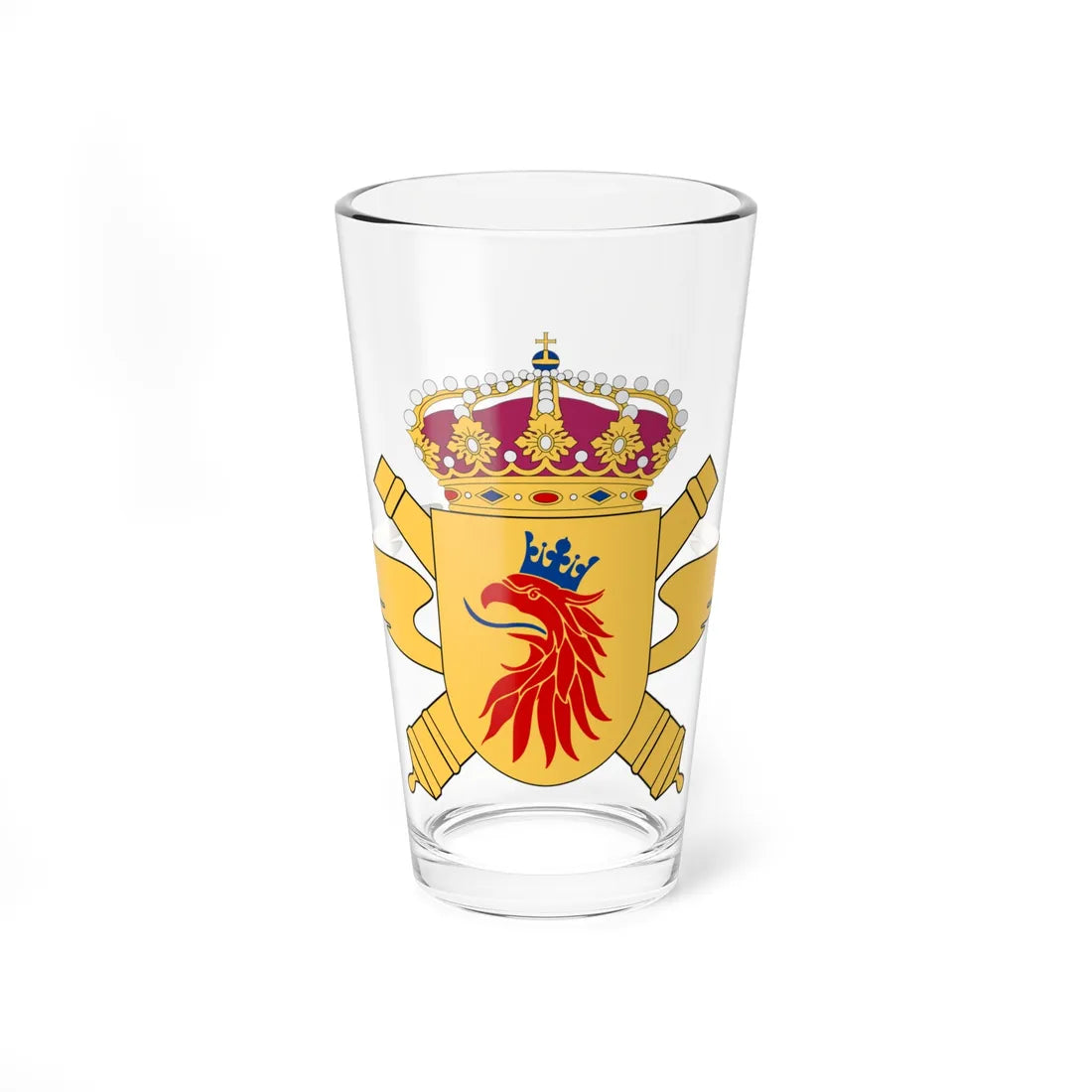 Skånska luftvärnsregementet vapen (Sweden) (Coat of Arms) Pint Glass 16oz 16oz - Go Mug Yourself