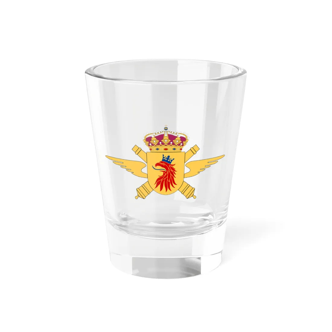 Skånska luftvärnsregementet vapen (Sweden) (Coat of Arms) Shot Glass 1.5oz 1.5oz - Go Mug Yourself