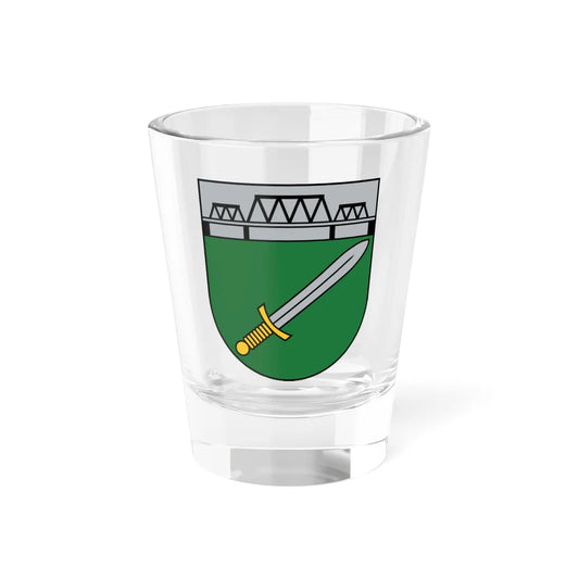 Skrundas novads COA (Latvia) (Coat of Arms) Shot Glass 1.5oz 1.5oz - Go Mug Yourself