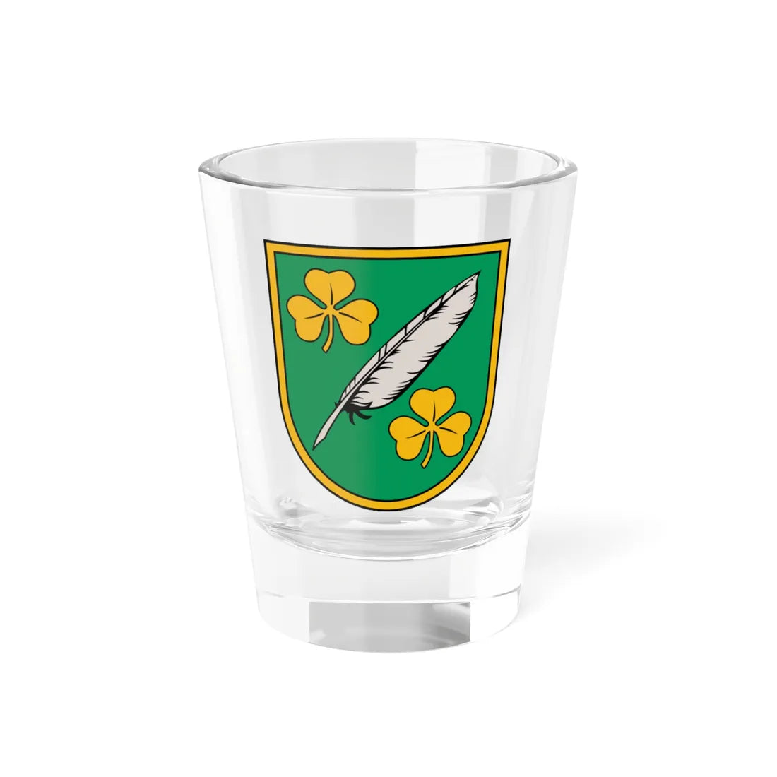 Skrīveru novads COA (Latvia) (Coat of Arms) Shot Glass 1.5oz 1.5oz - Go Mug Yourself