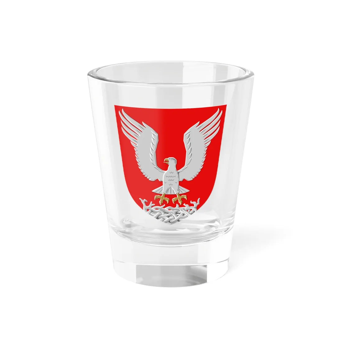 Sääksmäki.vaakuna (Finland) (Coat of Arms) Shot Glass 1.5oz 1.5oz - Go Mug Yourself