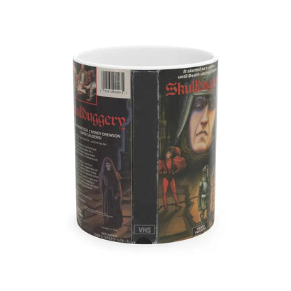 SKULLDUGGERY (VHS COVER) - White Coffee Mug 11oz - Go Mug Yourself