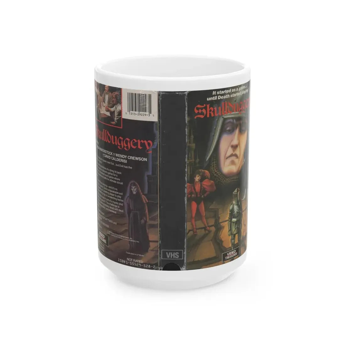 SKULLDUGGERY (VHS COVER) - White Coffee Mug 15oz - Go Mug Yourself