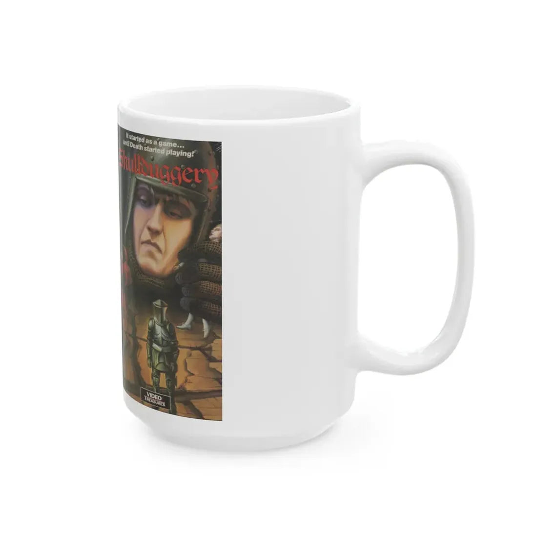 SKULLDUGGERY (VHS COVER) - White Coffee Mug - Go Mug Yourself