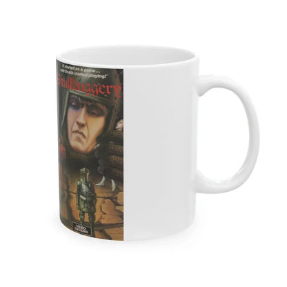 SKULLDUGGERY (VHS COVER) - White Coffee Mug - Go Mug Yourself