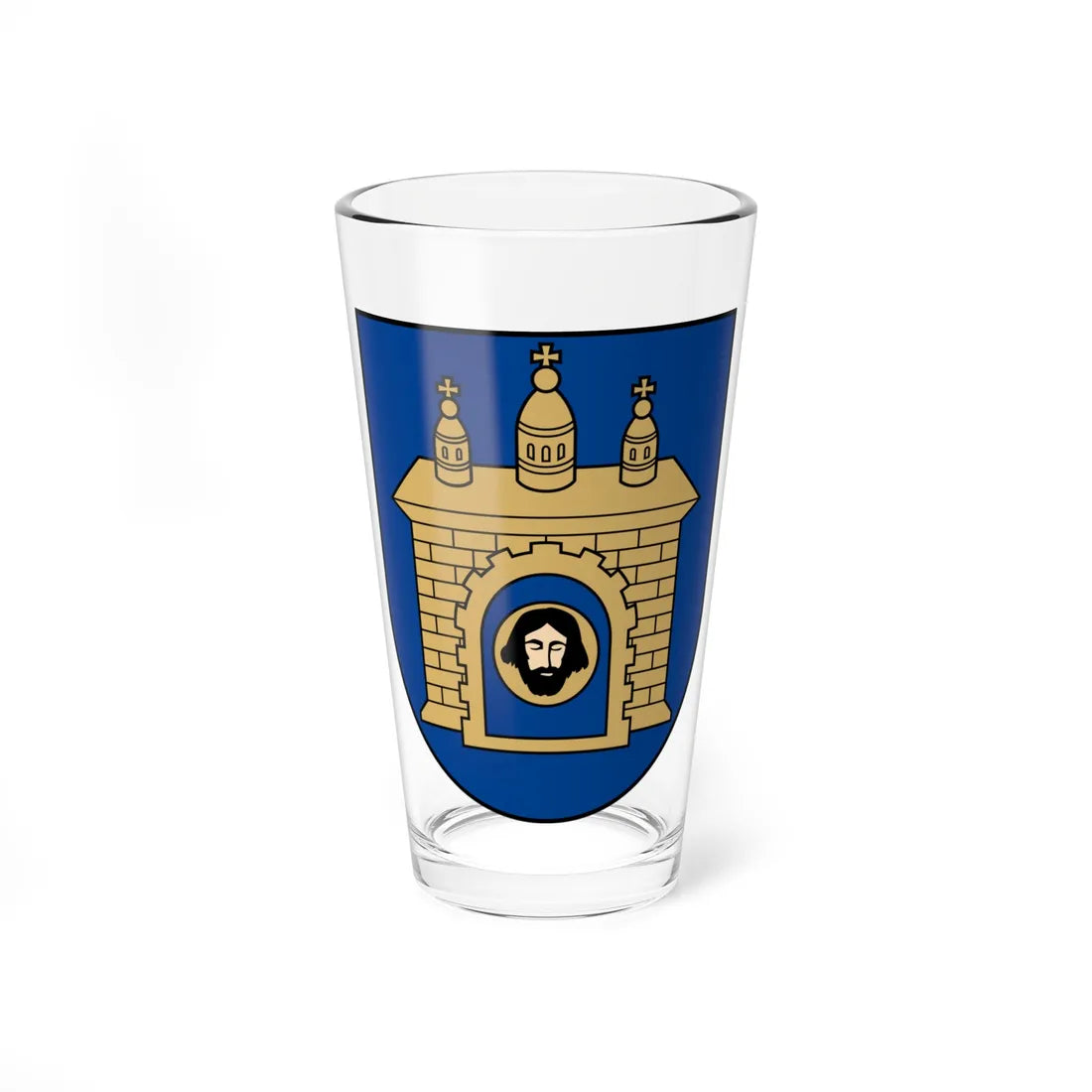 Skuodas COA (Lithuania) (Coat of Arms) Pint Glass 16oz 16oz - Go Mug Yourself