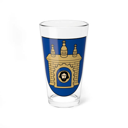 Skuodas COA (Lithuania) (Coat of Arms) Pint Glass 16oz 16oz - Go Mug Yourself