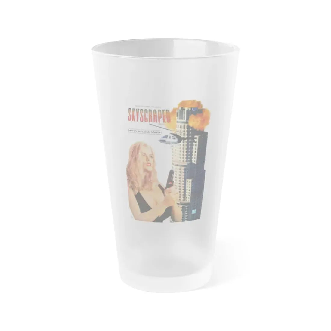 SKYSCRAPER 1996 Movie Poster - Frosted Pint Glass 16oz Default Title - Go Mug Yourself