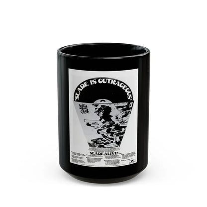 Slade - Slade Alive 1972 (Music Poster) Black Coffee Mug 15oz - Go Mug Yourself