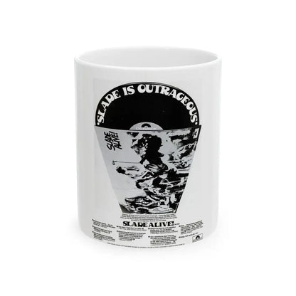 Slade - Slade Alive 1972 (Music Poster) White Coffee Mug 11oz - Go Mug Yourself