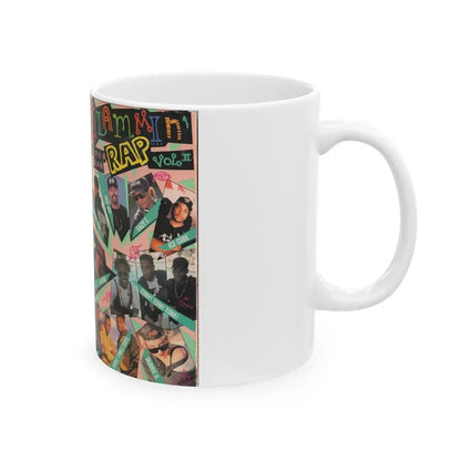 SLAMMIN RAP VIDEO MAG VOLUME 2 (VHS COVER) - White Coffee Mug - Go Mug Yourself