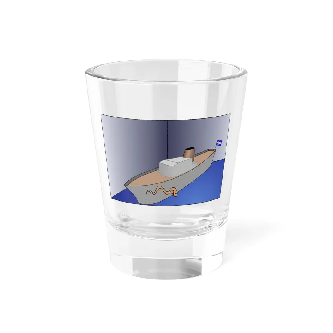 Slanga-fyrir1 (Iceland) Shot Glass 1.5oz 1.5oz - Go Mug Yourself